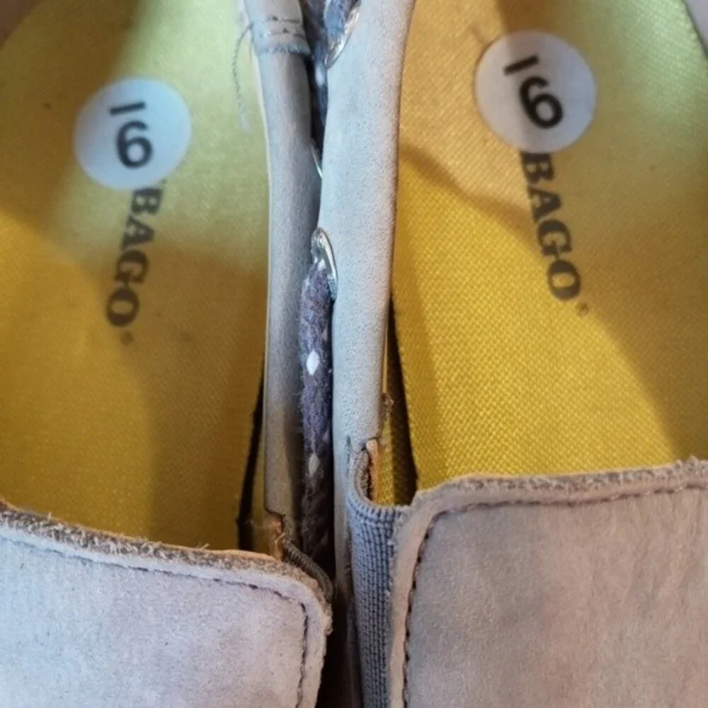 Sabago men's Kinsley grey suede slip-ons sz 9